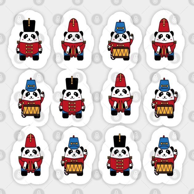 Cute panda marching band Sticker by BRIJLA